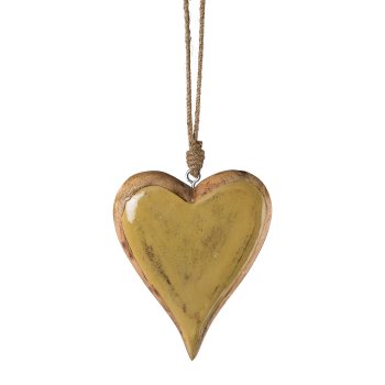 Wood Heart Hanger Carving,