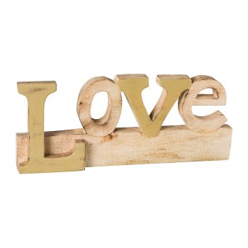 Holz Schriftzug LOVE,
