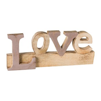 Holz Schriftzug LOVE,