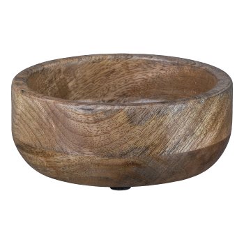 Mango Holz Topf, 10x10x6cm, Natur