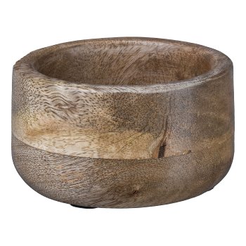 Mango Holz Topf, 15x15x6cm, Natur