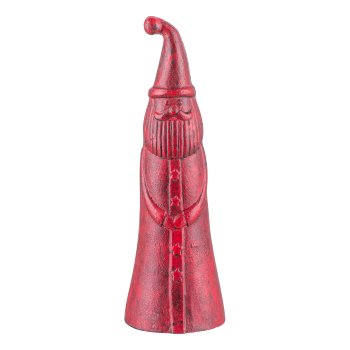 Aluminium Father Christmas, figure 27x9, red