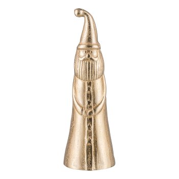 Aluminium Father Christmas, figure 27x9, gold