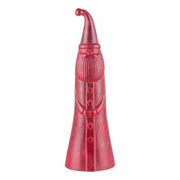 Aluminium Father Christmas, figure 40x13cm, red