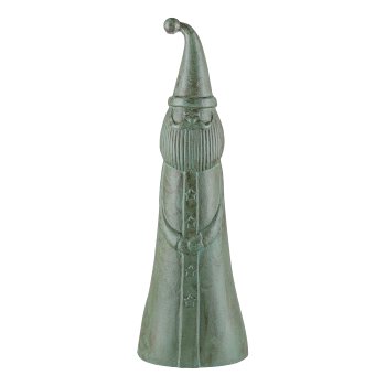 Aluminium Father Christmas, figure 60x20cm, jade