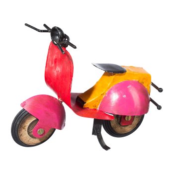 Metal Decoration Motorcycle Scooter, 20x10x16/21x10x17cm, Colorful