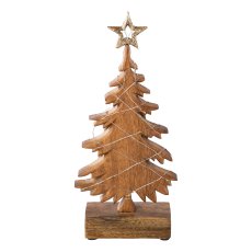 Holz Weihnachtsbaum m.20erLED