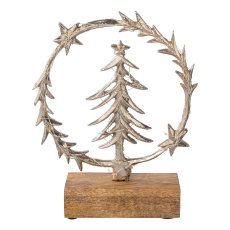 Aluminum wreath/tree 20LED