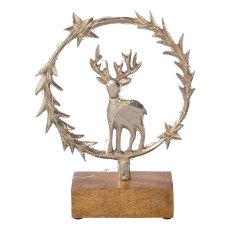 Aluminum wreath/deer20LED