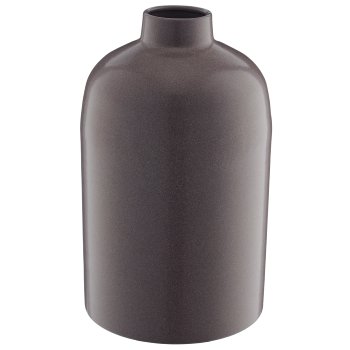 Metal bottle vase LOOK LIKE STONEWARE, handmade, 15x15x25cm, amethyst