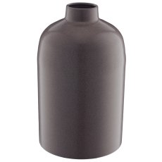 Metal bottle vase LOOK LIKE STONEWARE, handmade, 15x15x25cm, amethyst