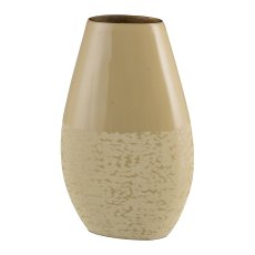Aluminium vase, ELEGANZA 17x8x28cm, wheat