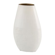 Aluminium vase, ELEGANZA 17x8x28cm, vanilla