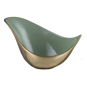 Aluminium bowl, ELEGANZA 21x12x12cm, cloud blue