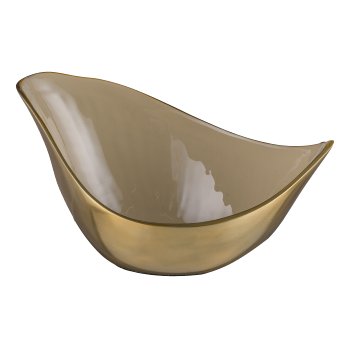 Aluminium bowl, ELEGANZA 30x18x15cm, wheat