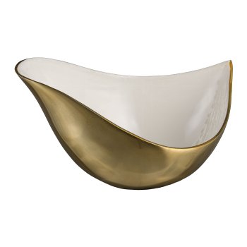 Aluminium Schale, ELEGANZA 30x18x15cm, Vanille
