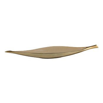 Aluminium Schale, länglich, ELEGANZA 42x10x4,5cm, Weizen