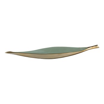 Aluminium Schale, länglich, ELEGANZA 42x10x4,5cm, Wolkenblau