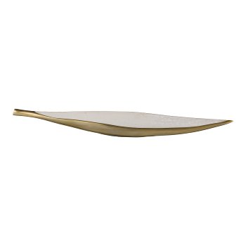Aluminium Schale, länglich, ELEGANZA 61x13x5cm, Vanille