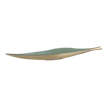 Aluminium Schale, länglich, ELEGANZA 61x13x5cm, Wolkenblau