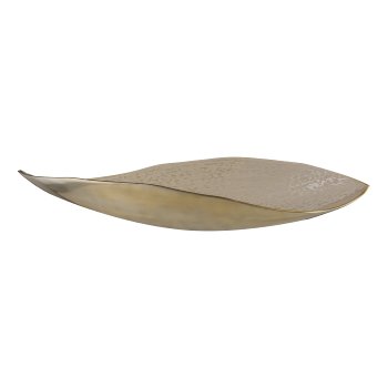 Aluminium bowl, twisted, ELEGANZA 65x20x11cm, wheat