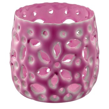 Metal lantern, 7.5x7.5x7.5cm, dusty lilac