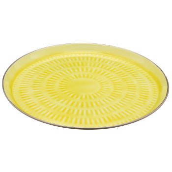 Metal plate, 33x33x2cm, light yellow