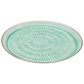 Metal plate, 33x33x2cm, mint