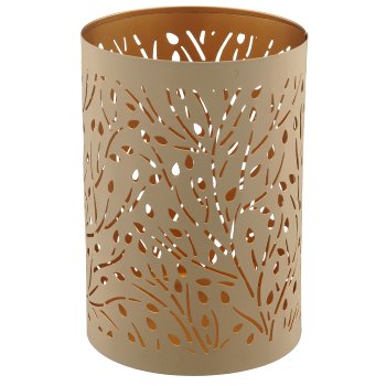 Metallwindlicht, 3er Set, 8x8x10/10x10x15/13x13x20cm, vanille
