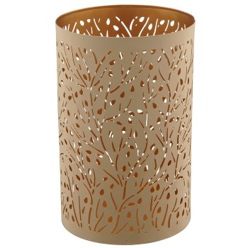 Metallwindlicht, 3er Set, 8x8x10/10x10x15/13x13x20cm, vanille