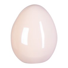 Ceramic Decoration Egg Pearl Efct, 6,5x8cm, Pink