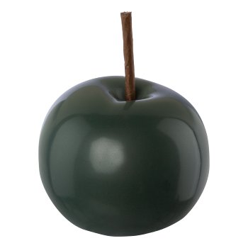 Ceramic Apple MATT, 8x6,5cm, dark green
