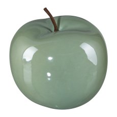 Keramik Apfel PEARL EFCT, 12x9,5cm, hell grün