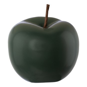Ceramic Apple MATT, 15x12,5cm, dark green