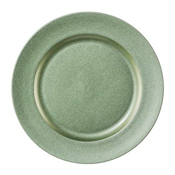 Melamine Plate Round Shining, 18cm, Light Green