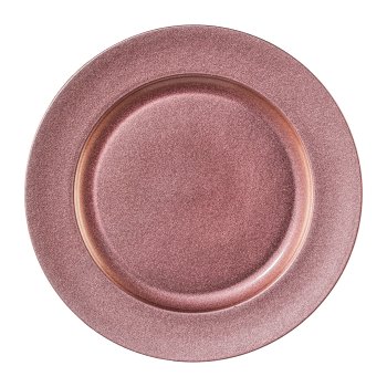 Melamine Plate Round Shining, 25cm, Pink