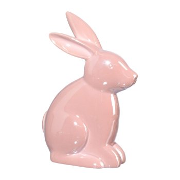 Porzellan Hase pearl FABIO, 13,2x7,2x20cm, hellrosa