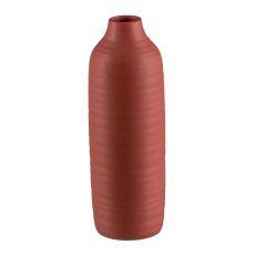 PRESENCE Ceramic Vase, 9x9x24cm, granat
