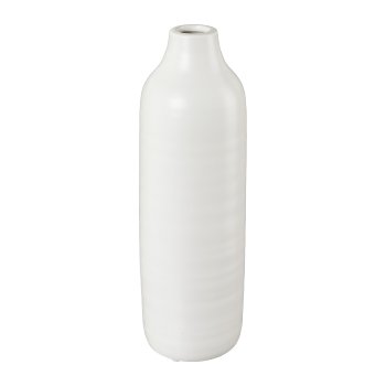 Ceramic vase PRESENCE, 9x9x24cm, white
