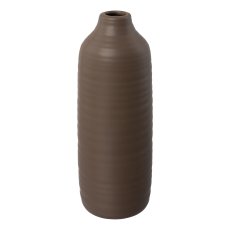 Keramik Vase PRESENCE, 9x9x24cm, cafe