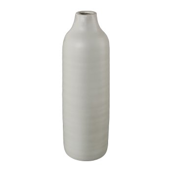Keramik Vase PRESENCE, 9x9x24cm, grau