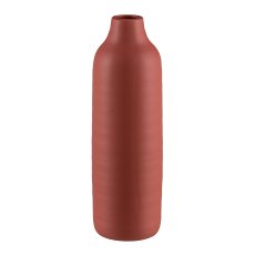 PRESENCE Ceramic Vase, 10x10x30cm, granat