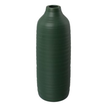 Ceramic vase PRESENCE, 10x10x30cm, dark green