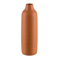 PRESENCE Ceramic Vase, 10x10x30cm, cinnamon