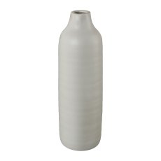 Keramik Vase PRESENCE, 10x10x30cm, grau