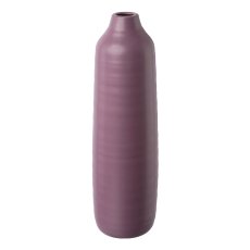 Ceramic Vase Presence, 11x11x40cm, pink-white