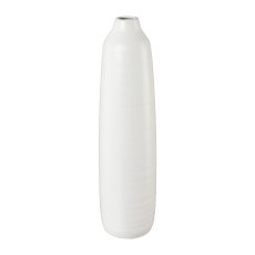 Keramik Vase PRESENCE, 11x11x40cm, weiß
