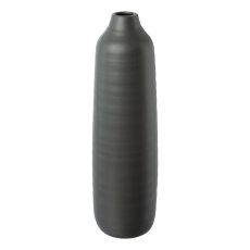 Ceramic Vase Presence, 11x11x40cm, silver-black