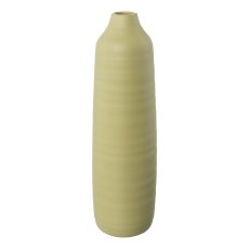 PRESENCE Ceramic Vase, 11x11x40cm, green tea