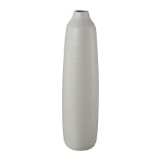 Keramik Vase PRESENCE, 11x11x40cm, grau